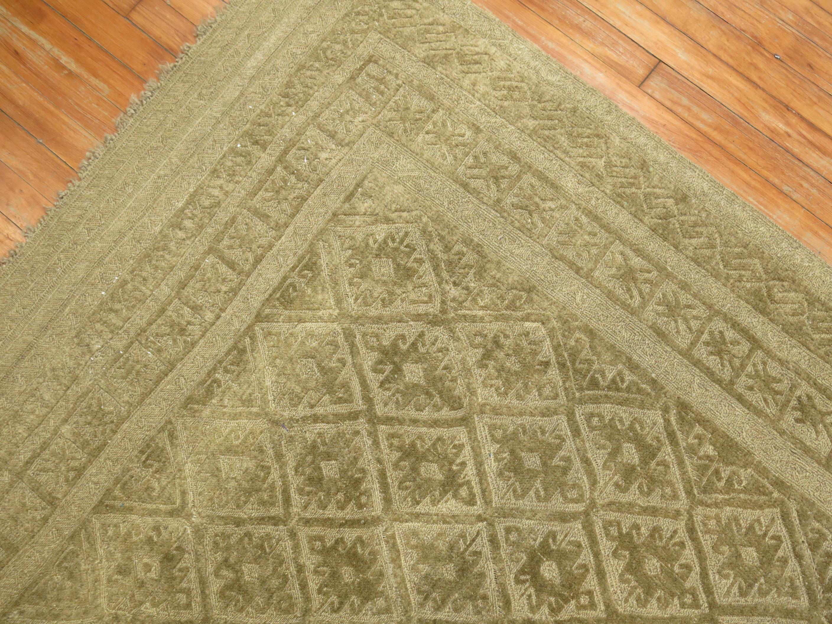 Zabihi Collection Vintage Persian Souf Jajim Carpet For Sale 3