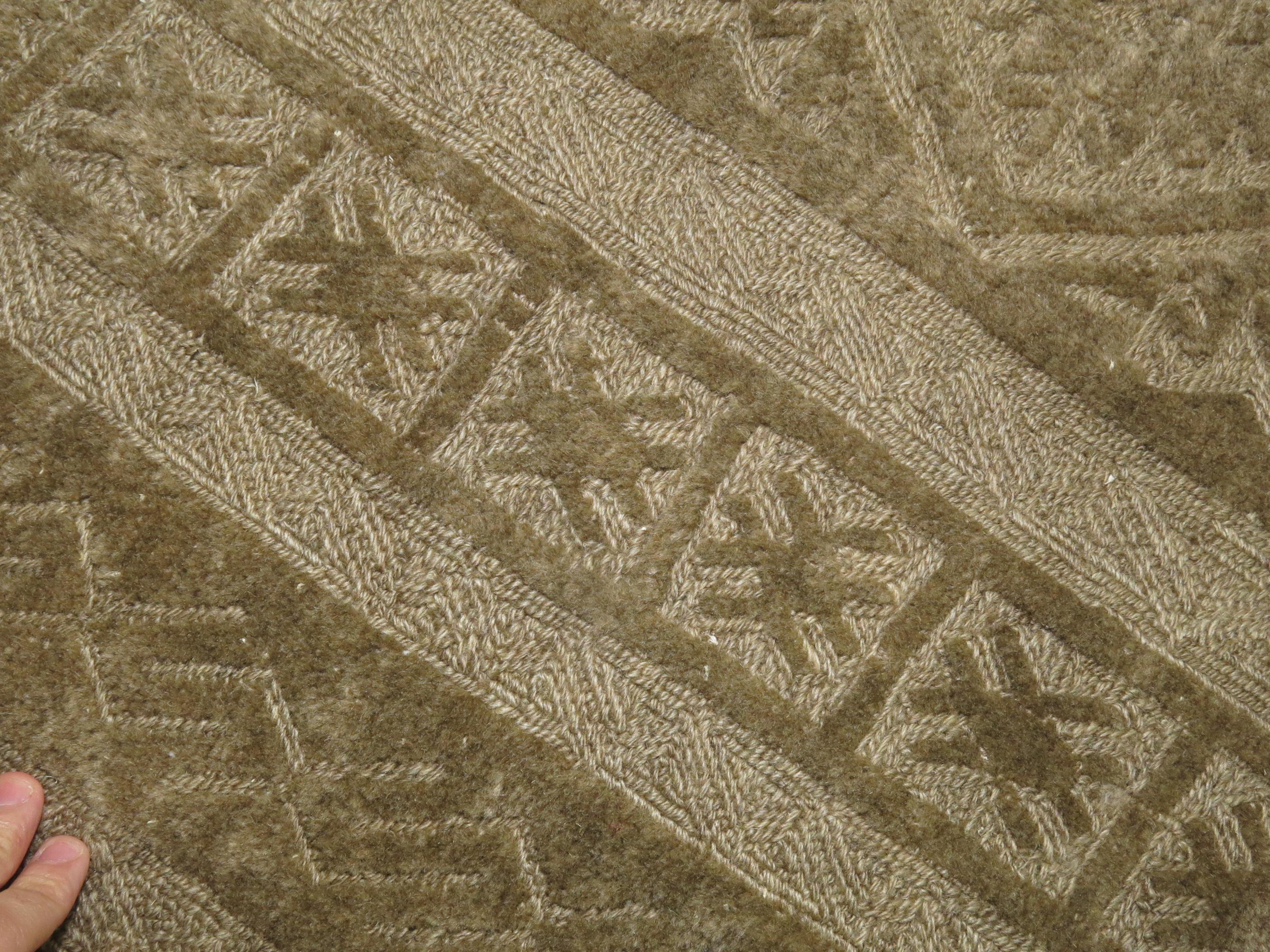 Hand-Woven Zabihi Collection Vintage Persian Souf Jajim Carpet For Sale