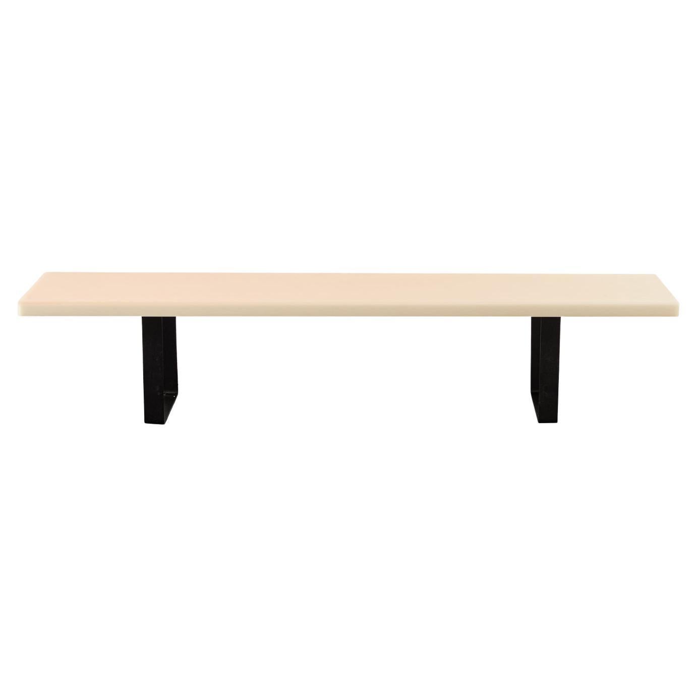 Tone Resin Bench/Seating Light Beige by Facture, REP by Tuleste Factory