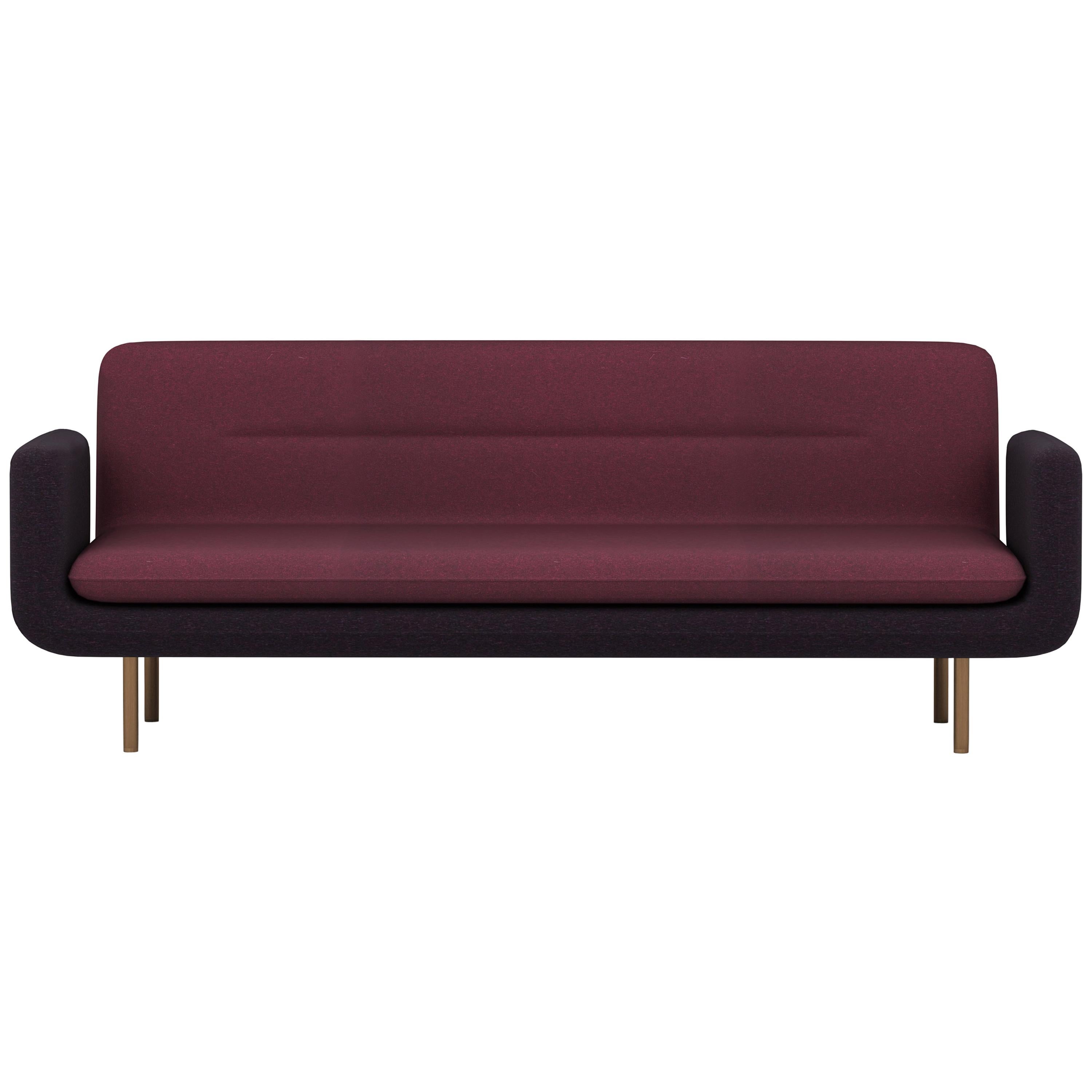 Tone Sofa Burgundy and Purple Brown Customizable