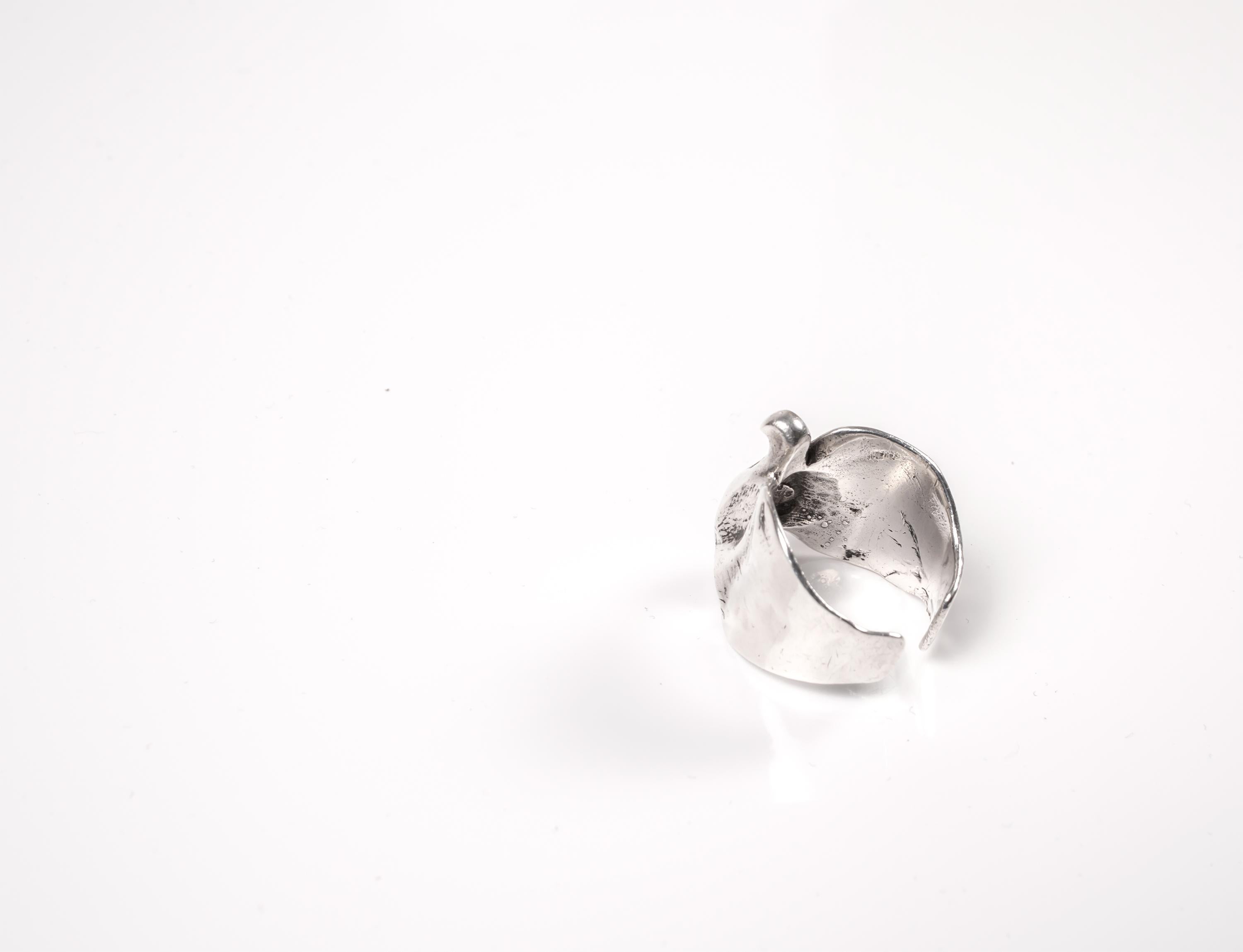 Tone Vigeland 1960s Modernist Silver Ring For Sale 2