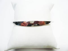 Tone Vigeland Norway Hand-Wrought Hammered Bangle Bracelet in Sterling Silver