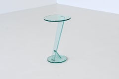 Tonelli “ Nicchio” large side table glass Italy 1988