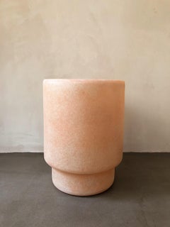 Minimalist Organic Form, Pink Fiberglass Vase by kar