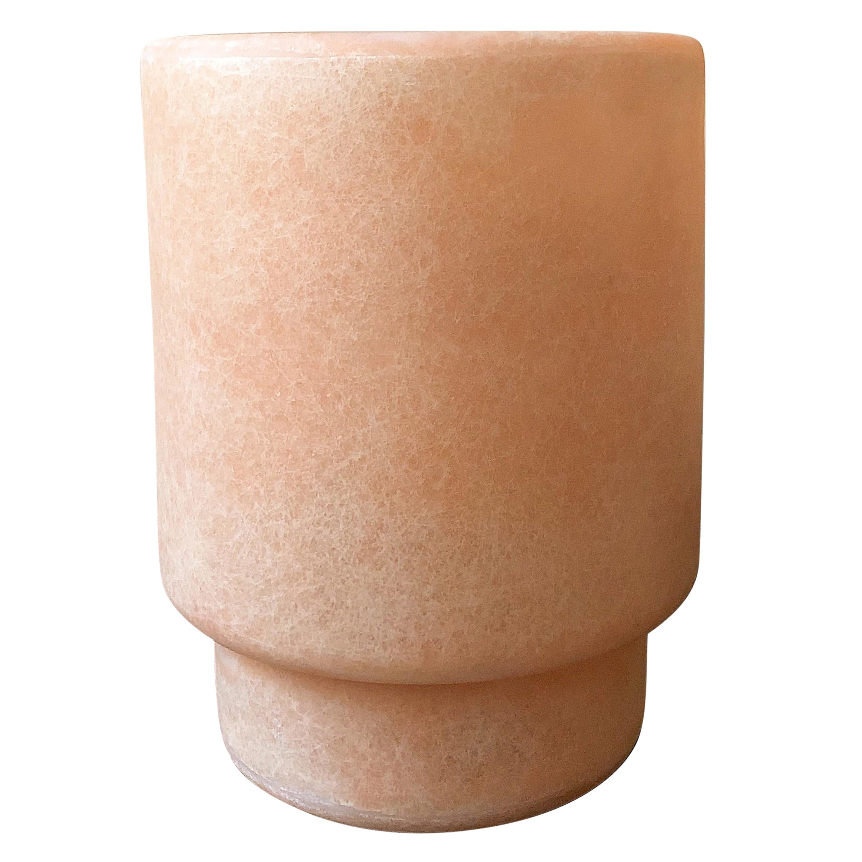 Minimalist Organic Form, Pink Fiberglass Vase by kar