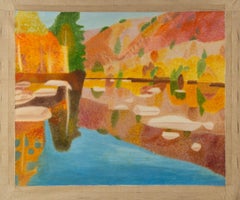 Tongshan Xue Abstract Original Acrylic On Canvas "Reflection"