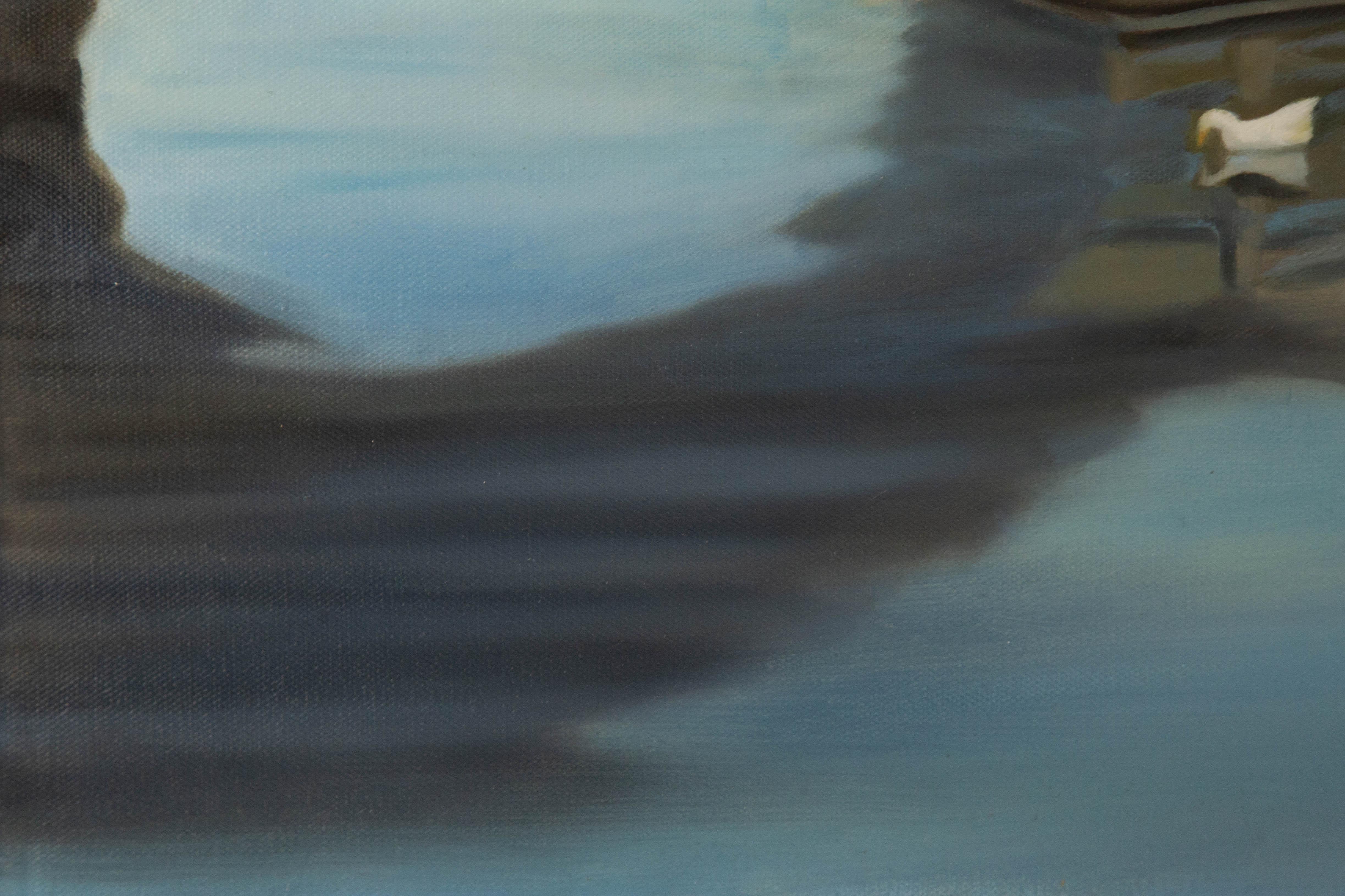 Tongshan Xue Landscape Original Acrylic On Canvas 