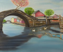 Fabric Landscape Paintings