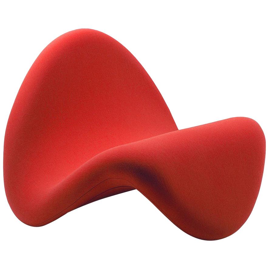 Tongue Chair by Pierre Paulin for Artifort, Fabric Brique Red, 1970s