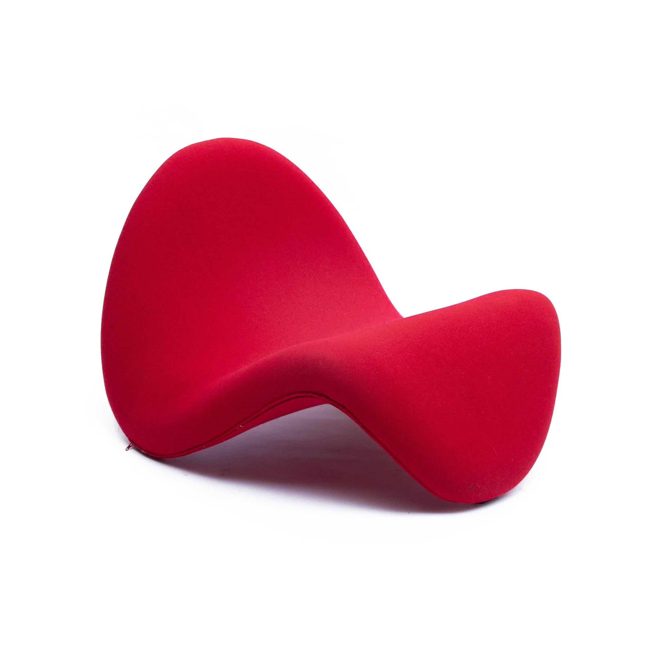 Tongue Chair by Pierre Paulin for Artifort, Fabric Brique Red, 1970s 2