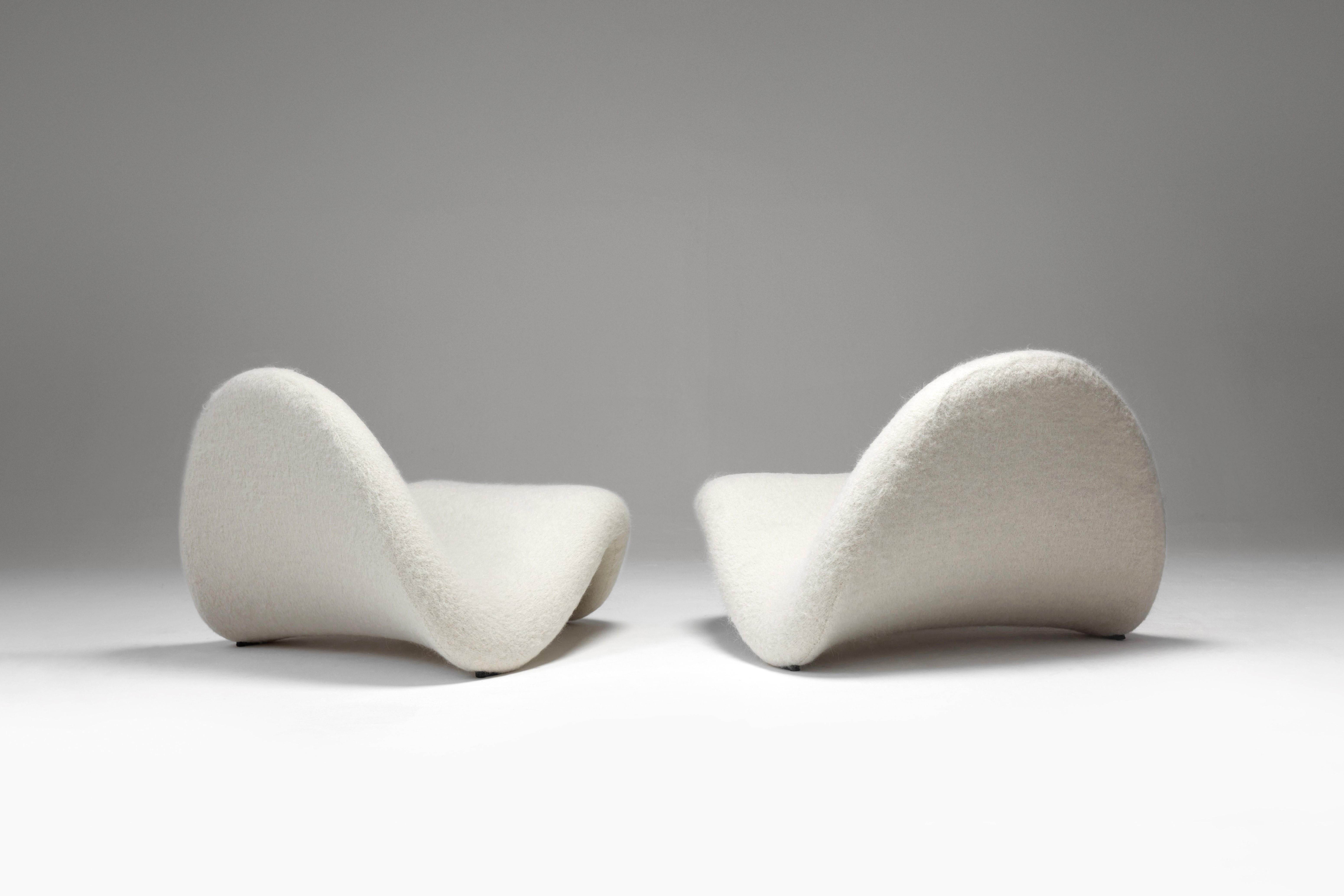 Tongue Lounge Chairs by Pierre Paulin for Artifort, 1960s, Set of 2 In Excellent Condition For Sale In ŁÓDŹ, PL
