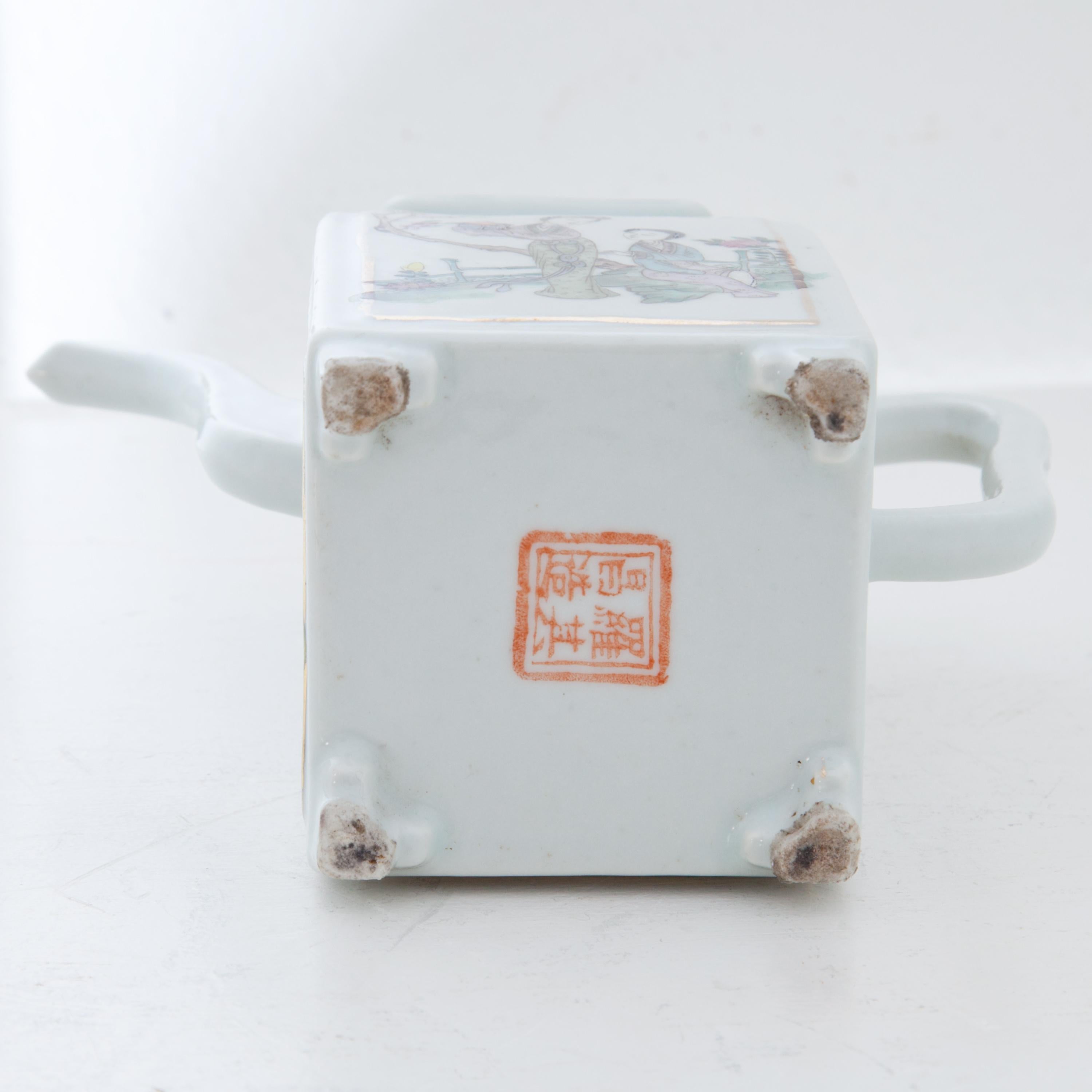 Tongzhi Porcelain Teapot, China, 19th Century 5