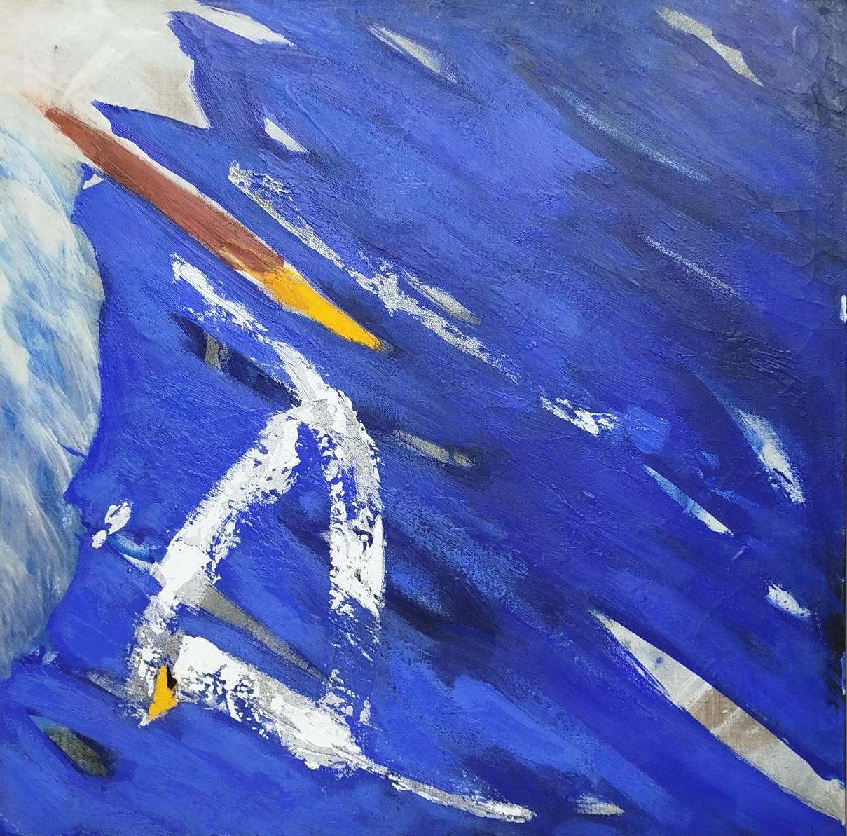 Toni AMAT Abstract Painting - Abstract Mixed Media Acrylic Painting by Antoni Amat, 21st Century