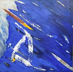 Peinture acrylique abstraite en techniques mixtes d'Antoni Amat, XXIe siècle