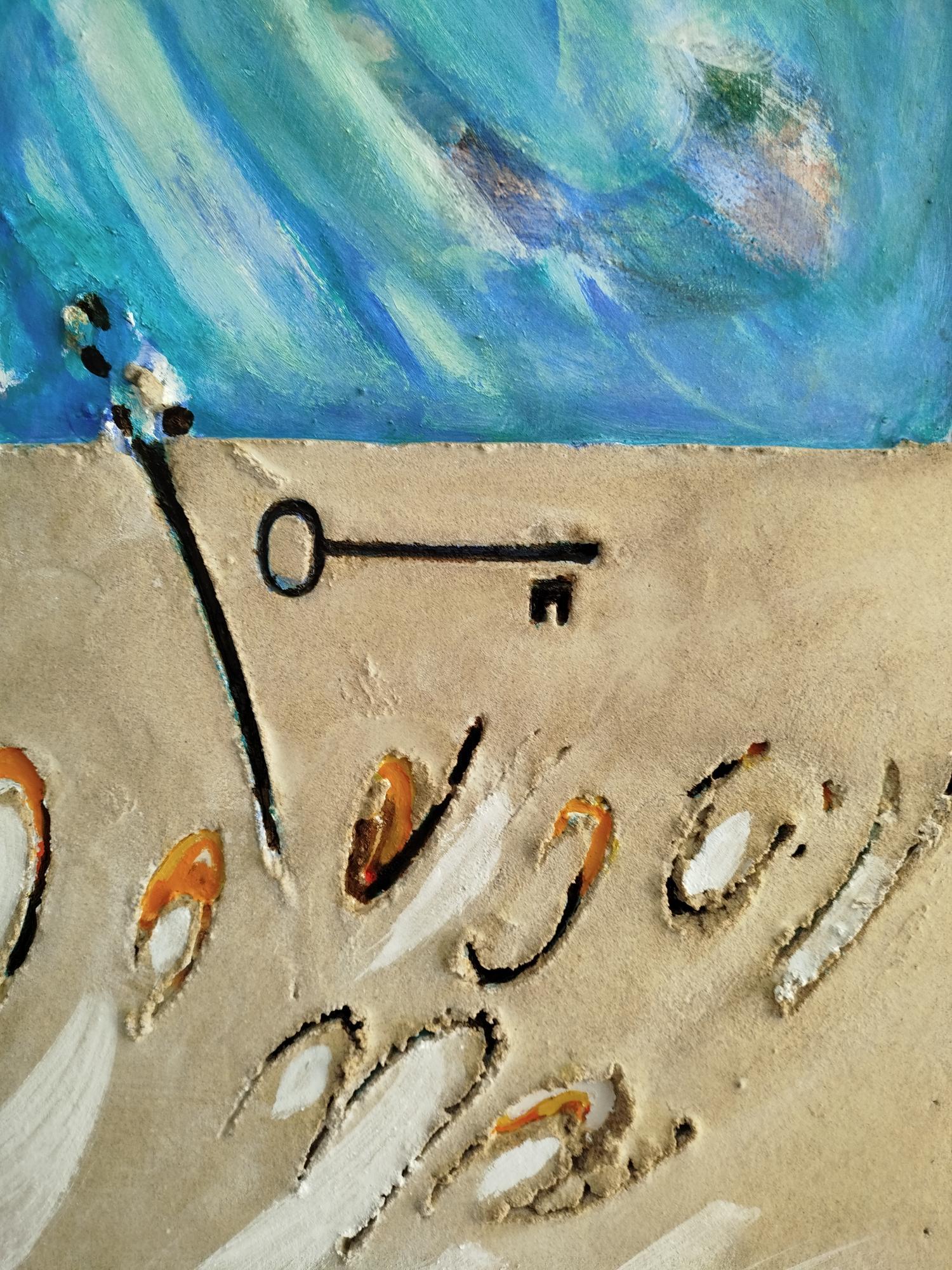 Antoni Amat   pintura acrílica abstracta de técnica mixta 5