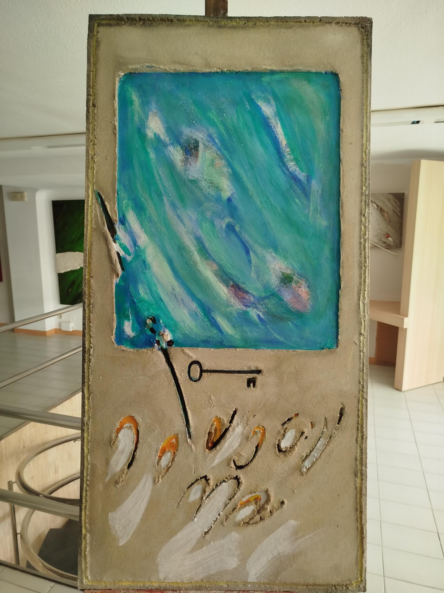 Antoni Amat   pintura acrílica abstracta de técnica mixta - Painting de Toni AMAT
