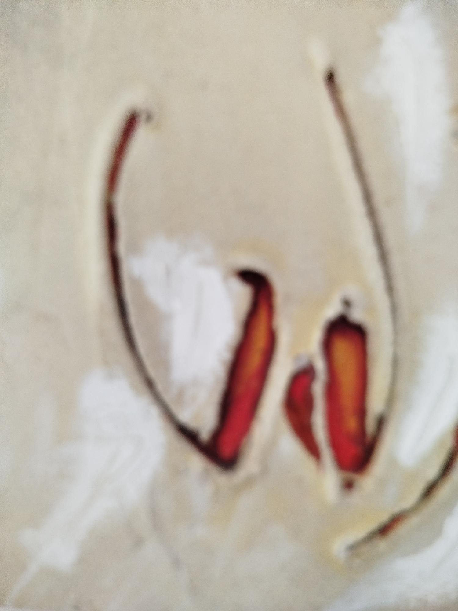 Antoni Amat   pittura acrilica astratta a tecnica mista - Abstract Painting Marrone di Toni AMAT
