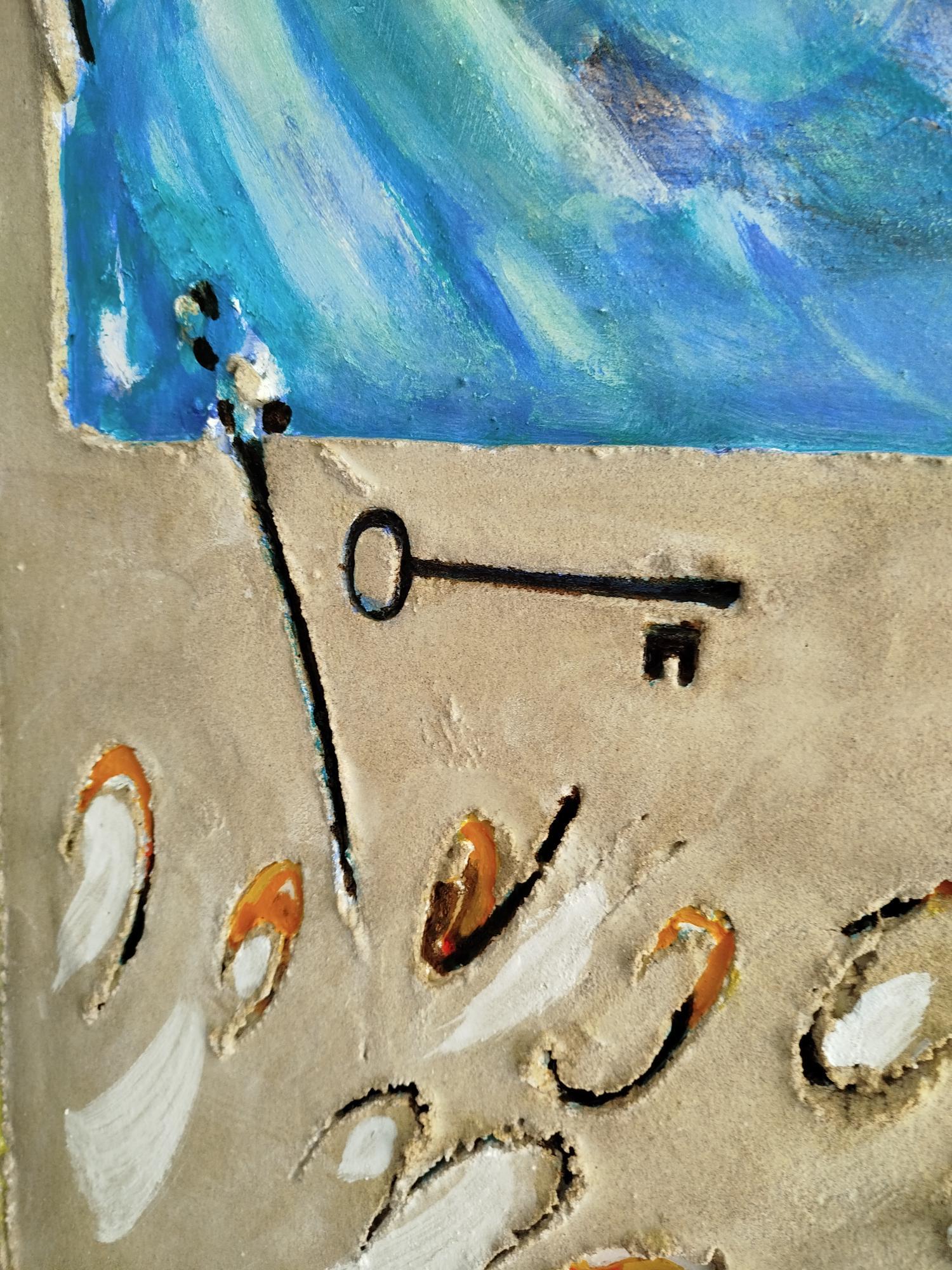Antoni Amat   pintura acrílica abstracta de técnica mixta 2