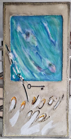 Antoni Amat   pintura acrílica abstracta de técnica mixta