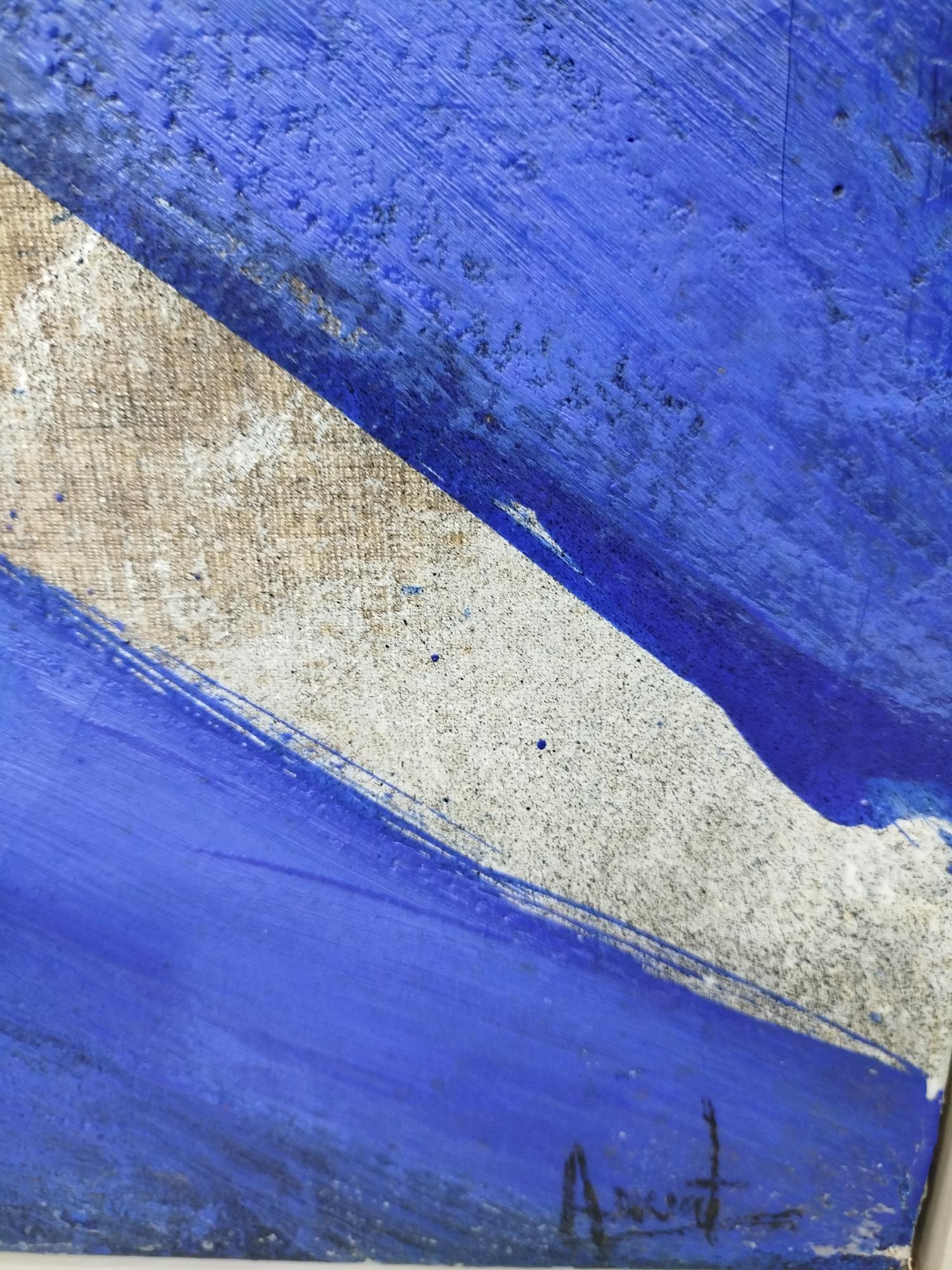Antoni Amat     pintura acrílica en técnica mixta - Abstract Painting Púrpura de Toni AMAT