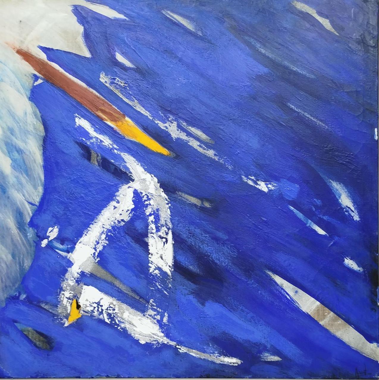  pintura acrílica abstracta original en técnica mixta
 composición del artista español Toni MAT.
Técnica mixta sobre madera.
Perfecto estado.
Antonio Amat estudia Arte en Barcelona, donde se adentra en las técnicas y teorías del arte. 1975 recibe el