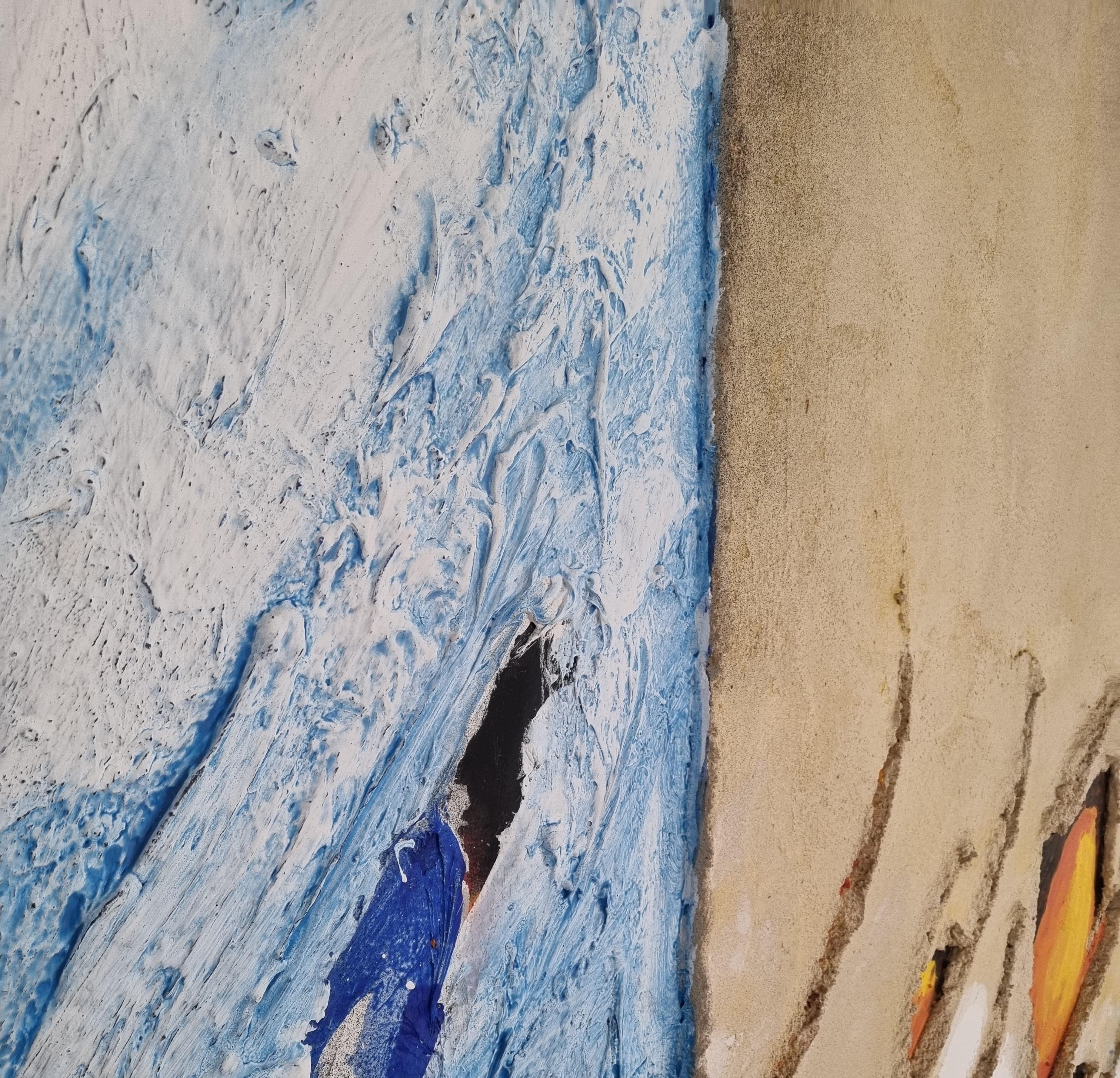 Antoni Amat     original abstract mixed media acrylic painting - Abstract Painting by Toni AMAT