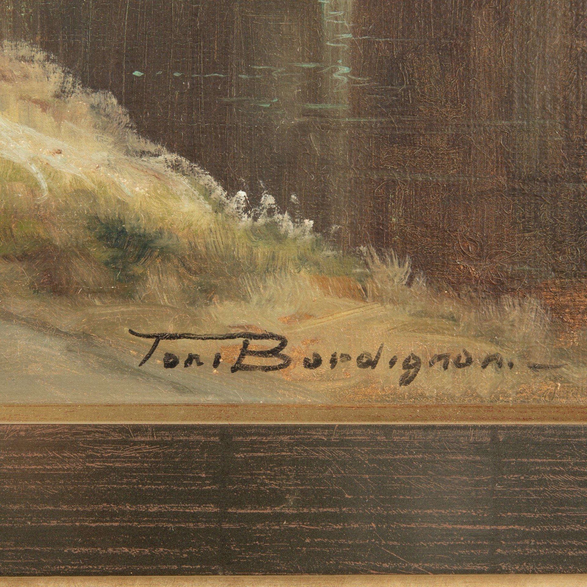 Capriccio landscape painting by TONI BORDIGNON (1921-), in the Old Master style For Sale 7