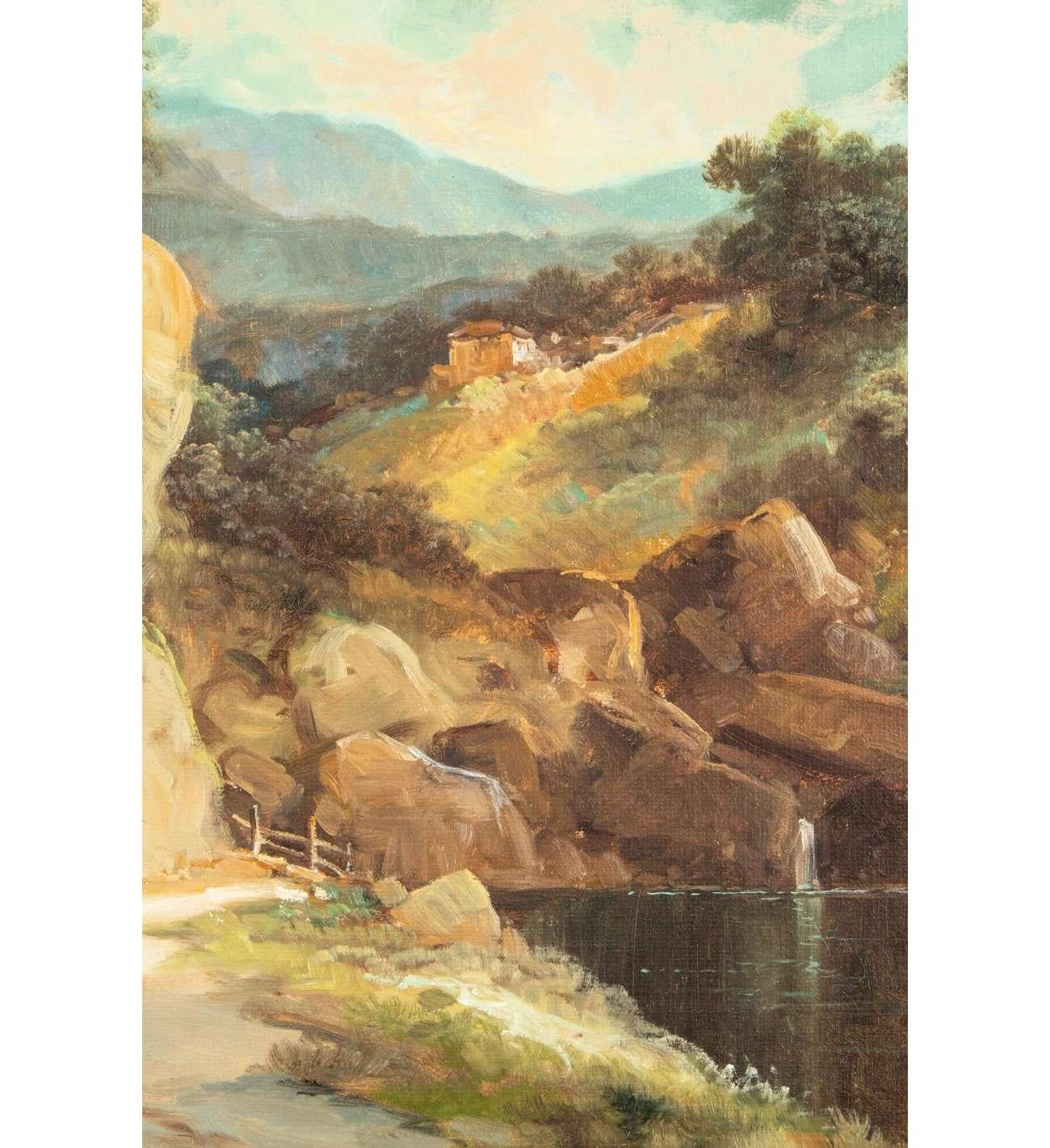TONI BORDIGNON, dans le style des maîtres anciens, peinture de paysage Capriccio en vente 10