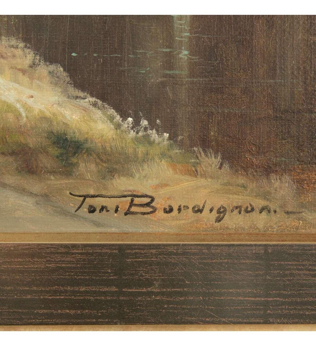 TONI BORDIGNON, dans le style des maîtres anciens, peinture de paysage Capriccio en vente 7