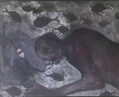 Caldentey 6.18.2: pintura original sobre lienzo en acrílico de estilo neofigurativo