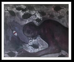 Caldentey 6.18.2: pintura original sobre lienzo en acrílico de estilo neofigurativo