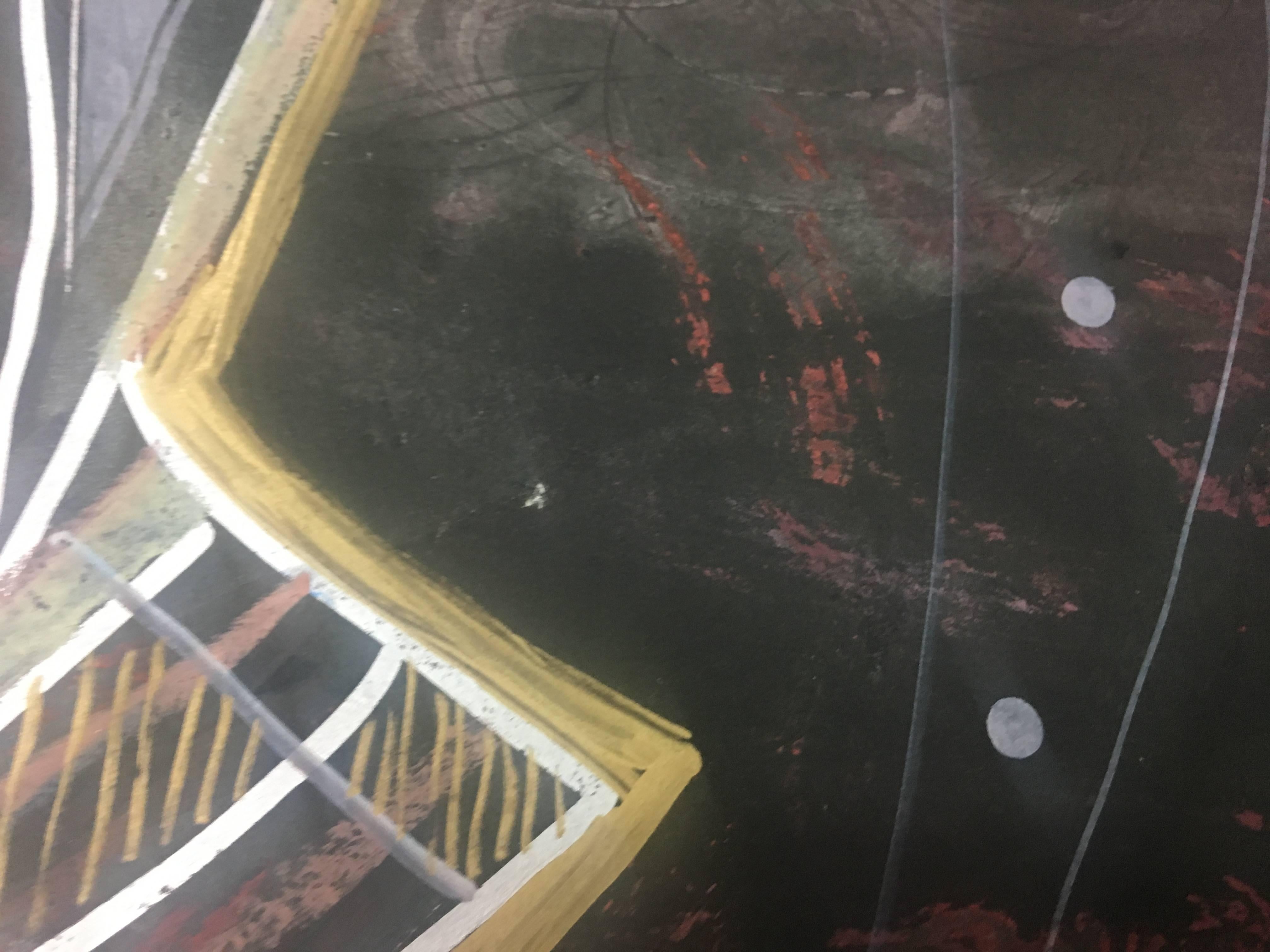 Caldentey.  Zeichen  Originales neoexpressionistisches Acrylgemälde im Angebot 1