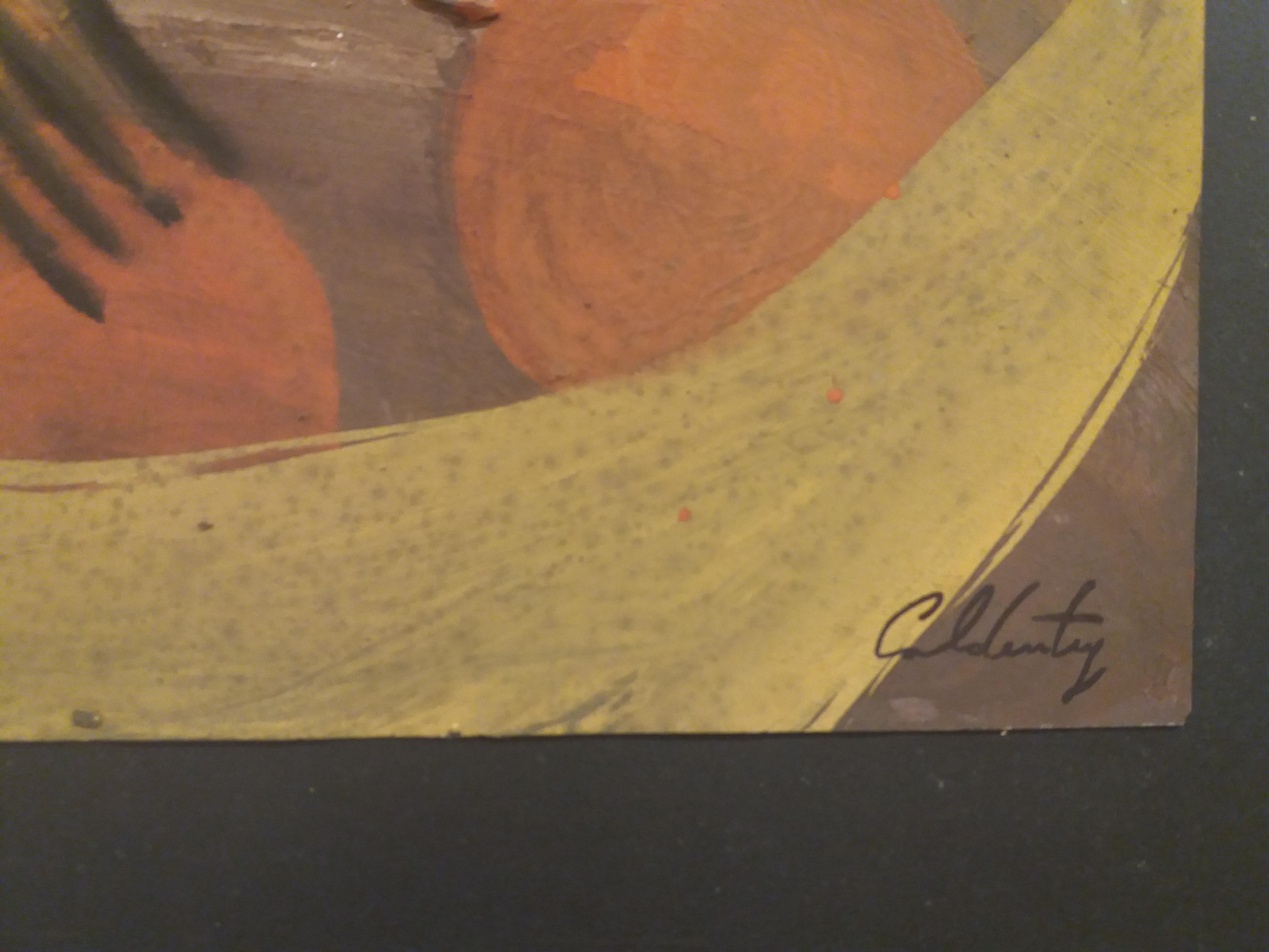 Caldentey  Frutta  pittura originale neo figurativa su carta acrilica - Painting Neoespressionismo di Toni CALDENTEY