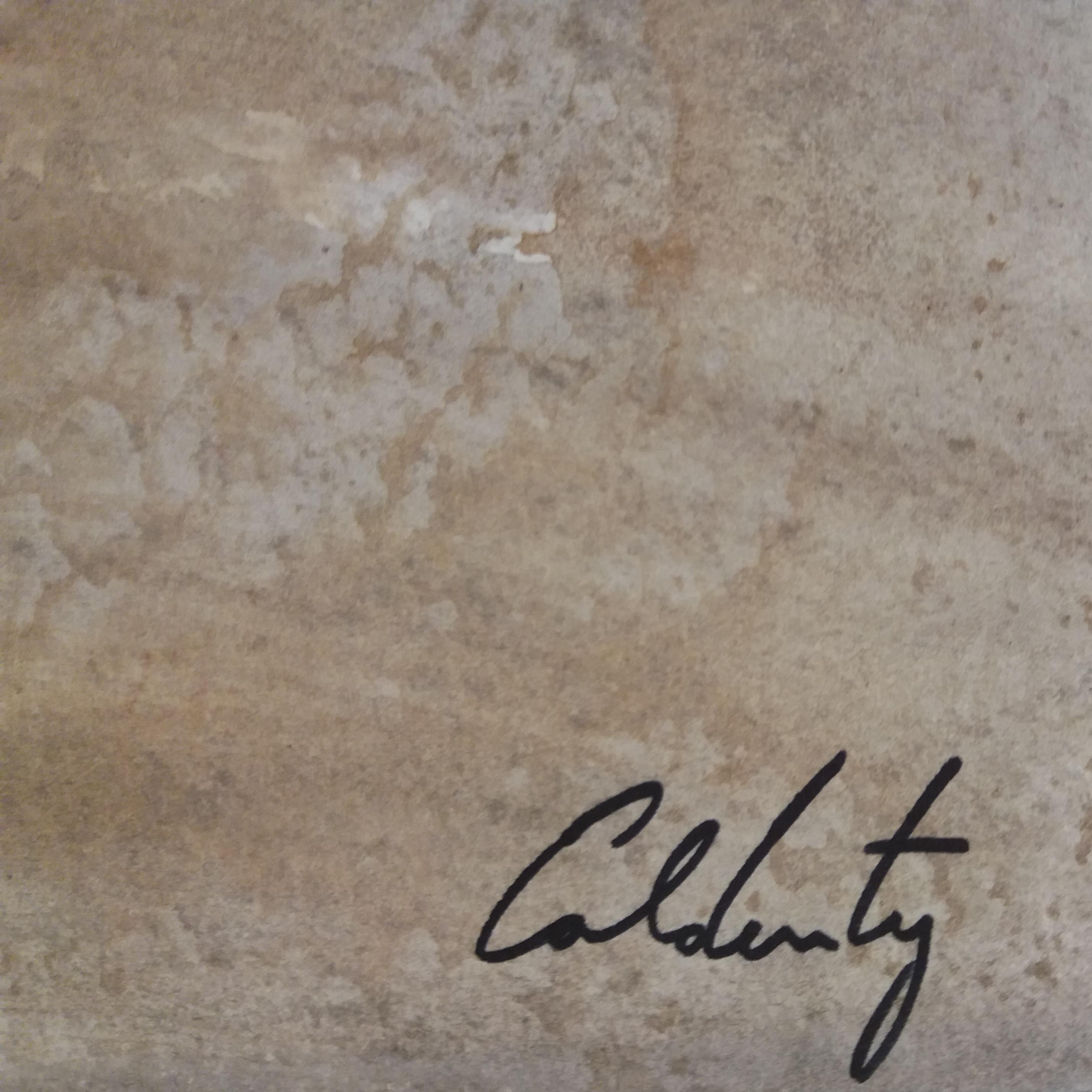 Caldentey    Mallorca pittura originale neo figurativa su carta acquerellata - Painting Neoespressionismo di Toni CALDENTEY