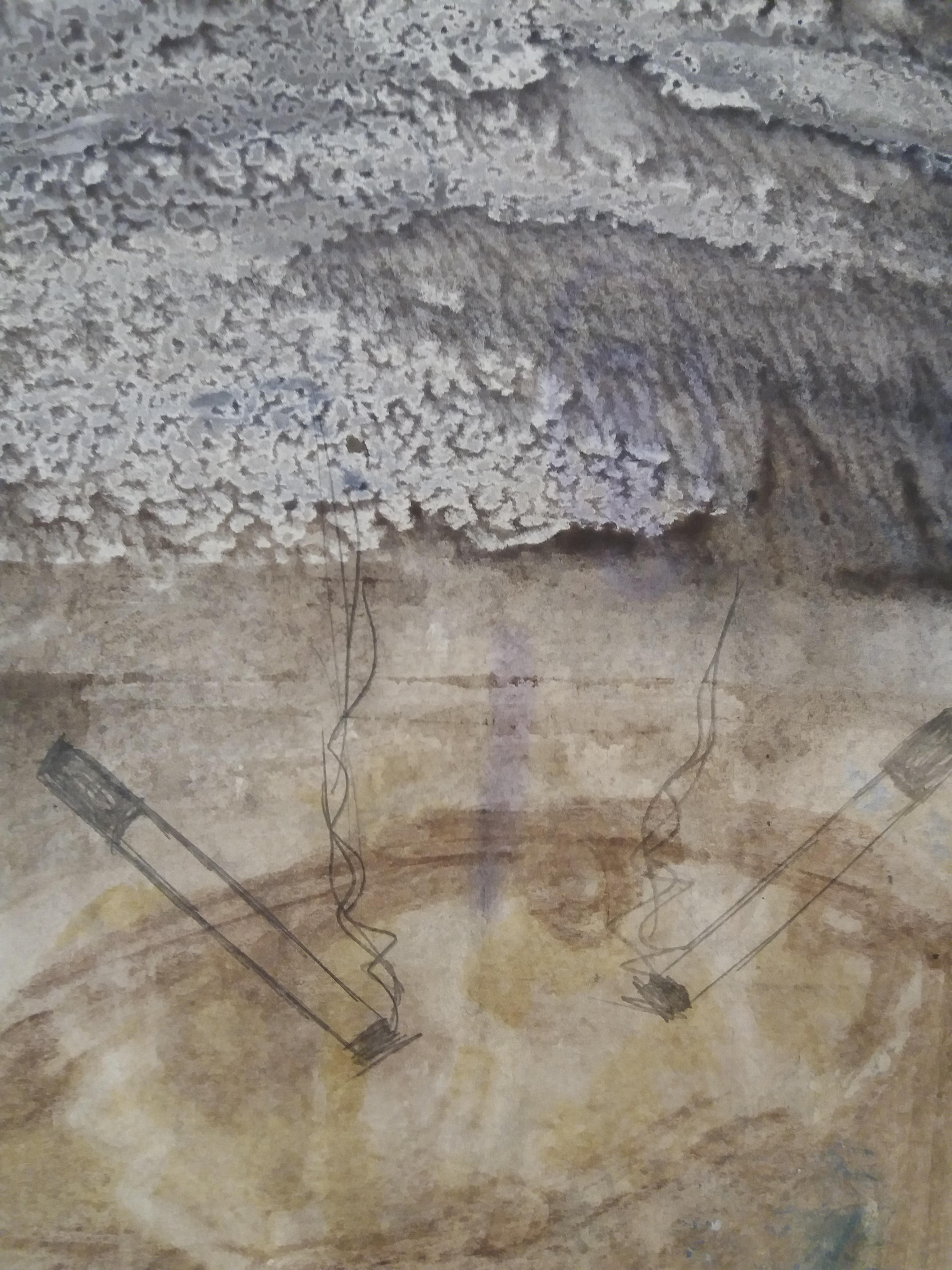 Caldentey   Mallorca pintura original neofigurativa en papel acuarela - Painting Neoexpresionista de Toni CALDENTEY