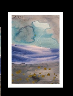 Caldentey Mallorca original neo figurative watercolor paper painting