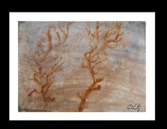 Caldentey    Mallorca original neo figurative watercolor paper painting