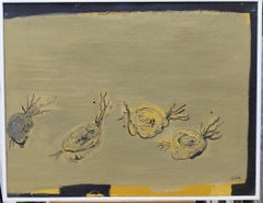 Caldentey: Original-Acrylgemälde im neoexpressionistischen Stil, gerahmt, 2000er Jahre