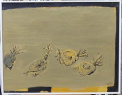 Caldentey: Original-Acrylgemälde im neoexpressionistischen Stil, gerahmt, 2000er Jahre