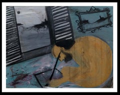 Caldentey  Paris Character original neo-expressionist  acrylic painting- 2014