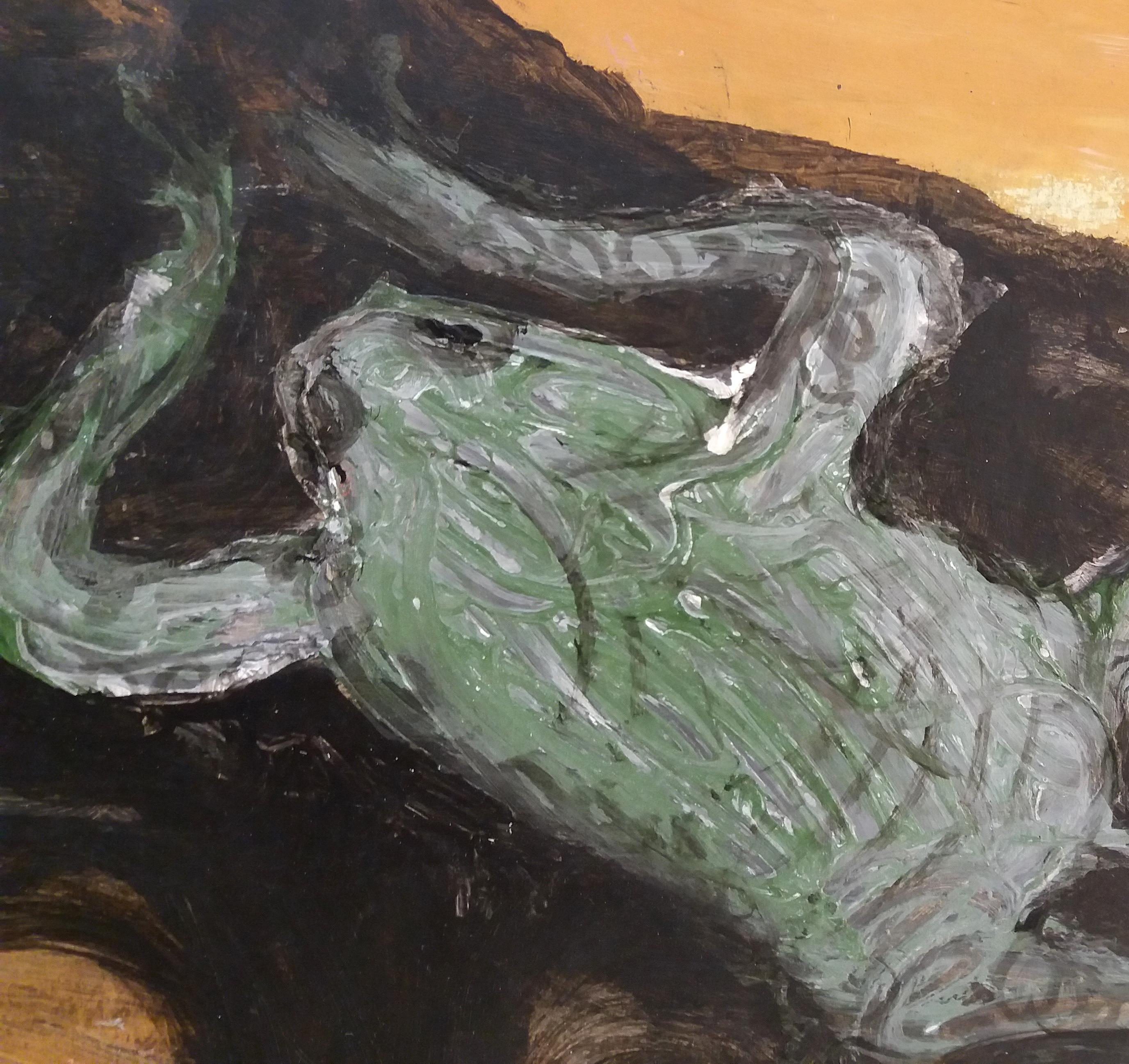 pintura acrílica neoexpresionista original 
obra contemporánea del artista mallorquín Toni CALDENTEY
Pintura sobre papel
Estado perfecto
CALDENTEY, Toni - (Portocolom, Mallorca - España)
La noción activa de ritmo y el concepto de inserción del