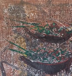 El almuerzo.original neo figurative  painting