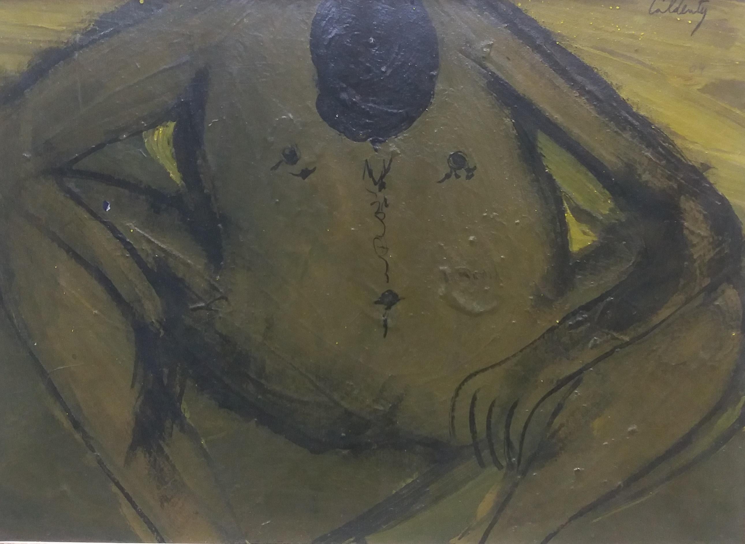 Toni CALDENTEY   Hombre pintura acrílica neofigurativa original en venta 1
