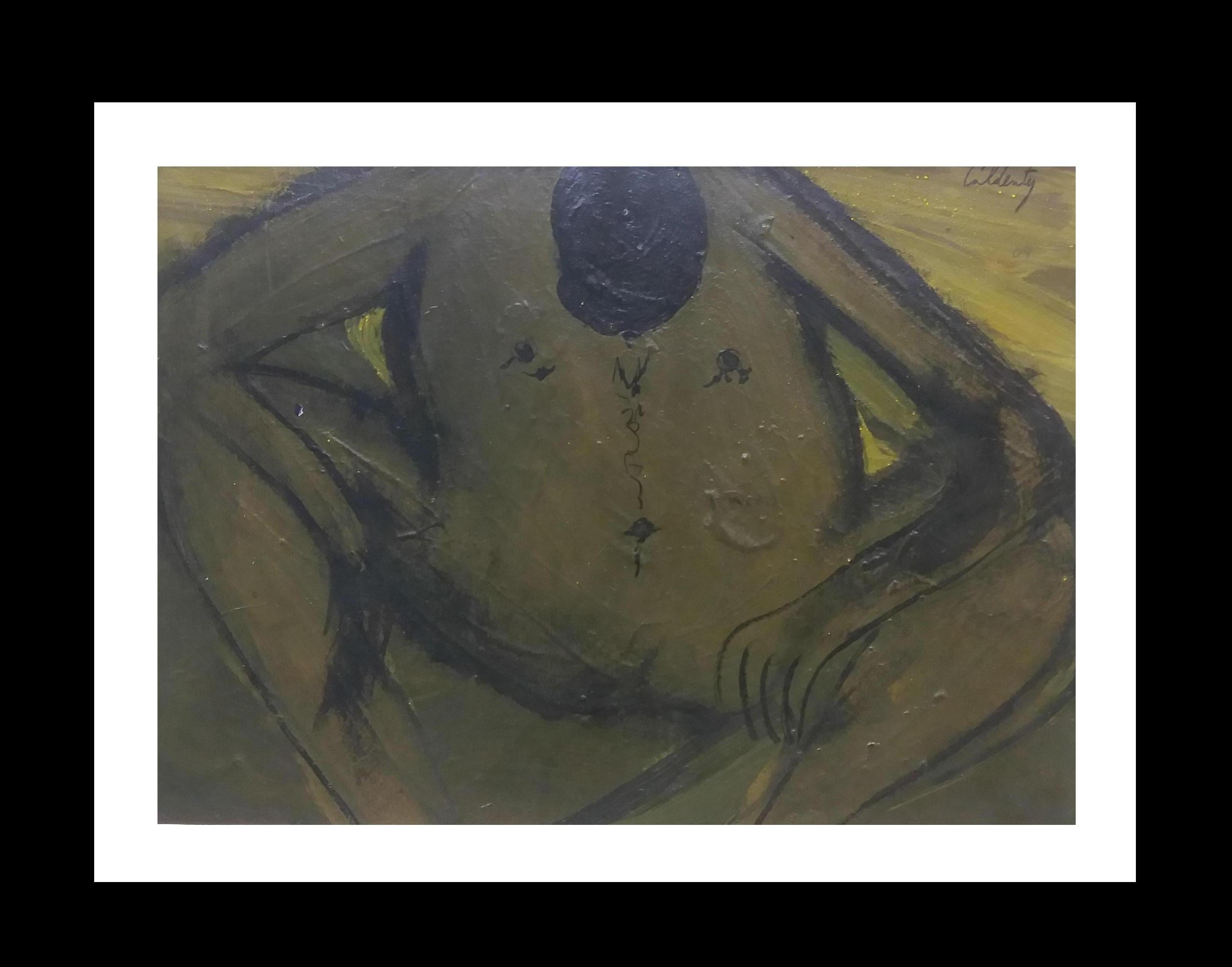 Pensamiento peinture acrylique néo figurative originale. 
œuvre contemporaine de l'artiste mallorquin Toni CALDENTEY.
Cadre virtuel
CALDENTEY, Toni - (Portocolom, Mallorca - Espagne)
La notion active de rythme et le concept d'insertion du mouvement