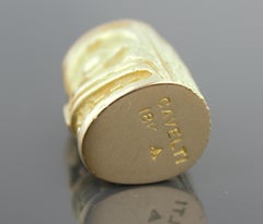 Toni Cavelti Yellow Gold Haida TOTEM Pendant