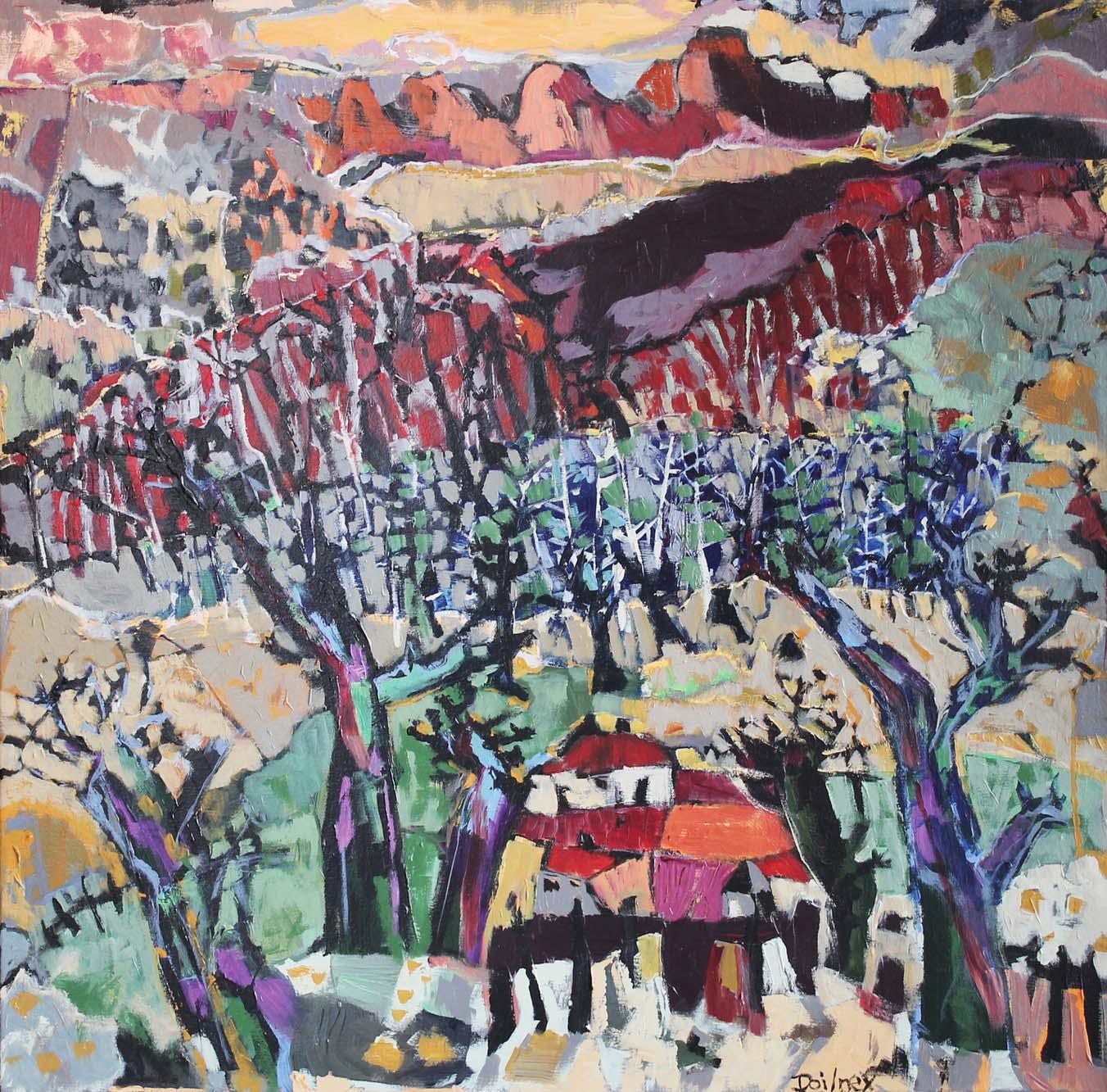 Toni Doilney Abstract Painting – Ranch