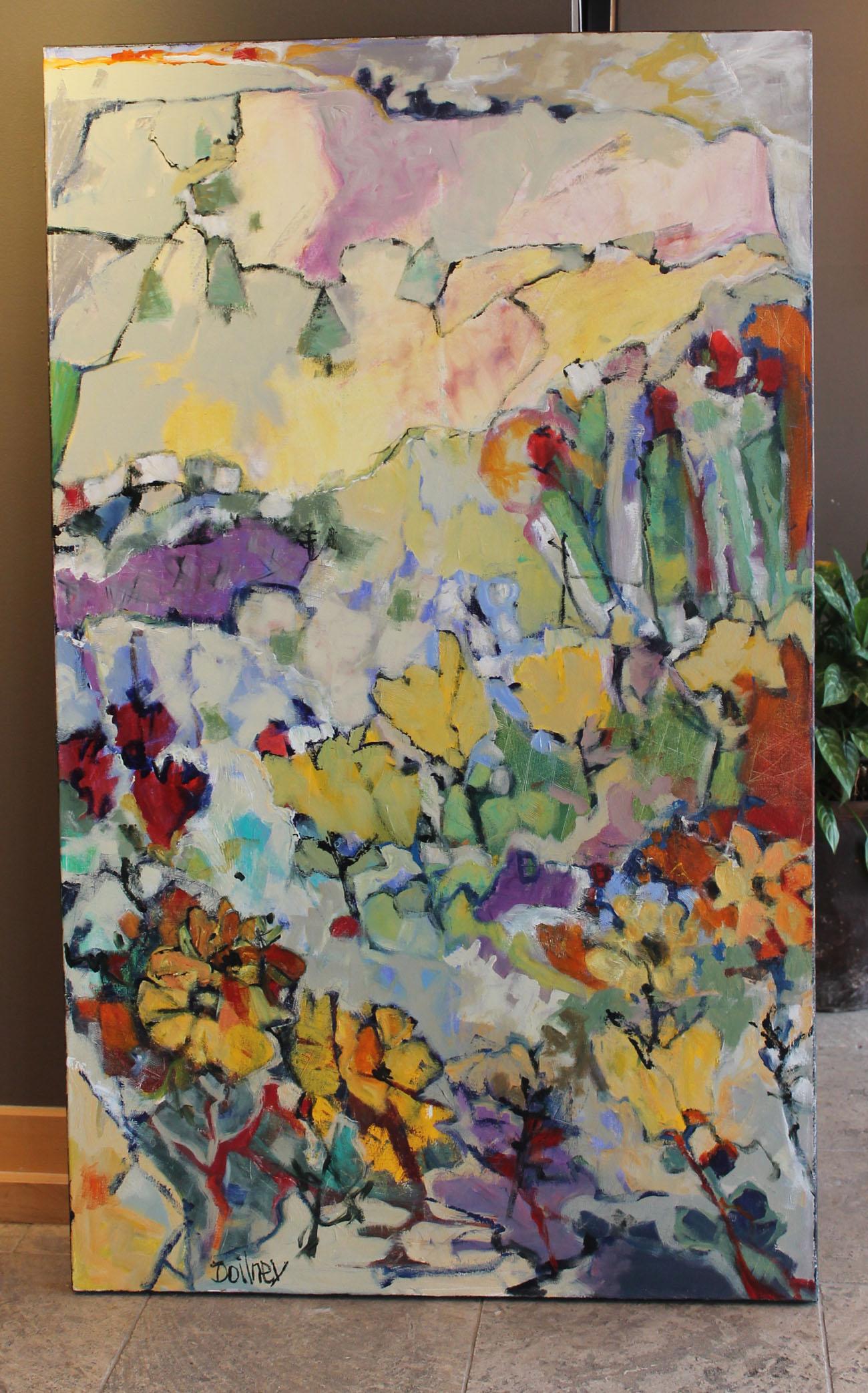 Wildflowers - Abstract Painting by Toni Doilney