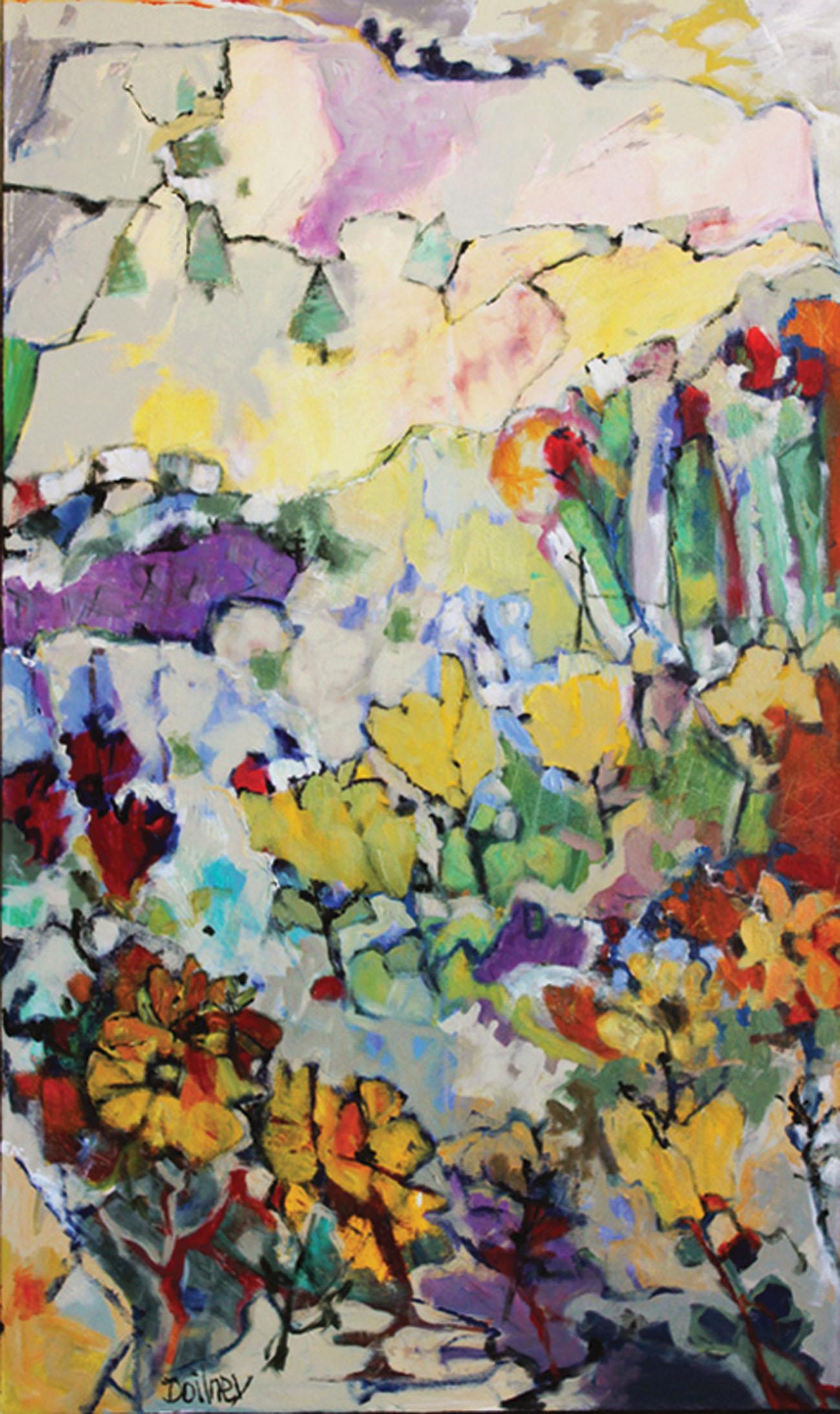 Toni Doilney Abstract Painting - Wildflowers