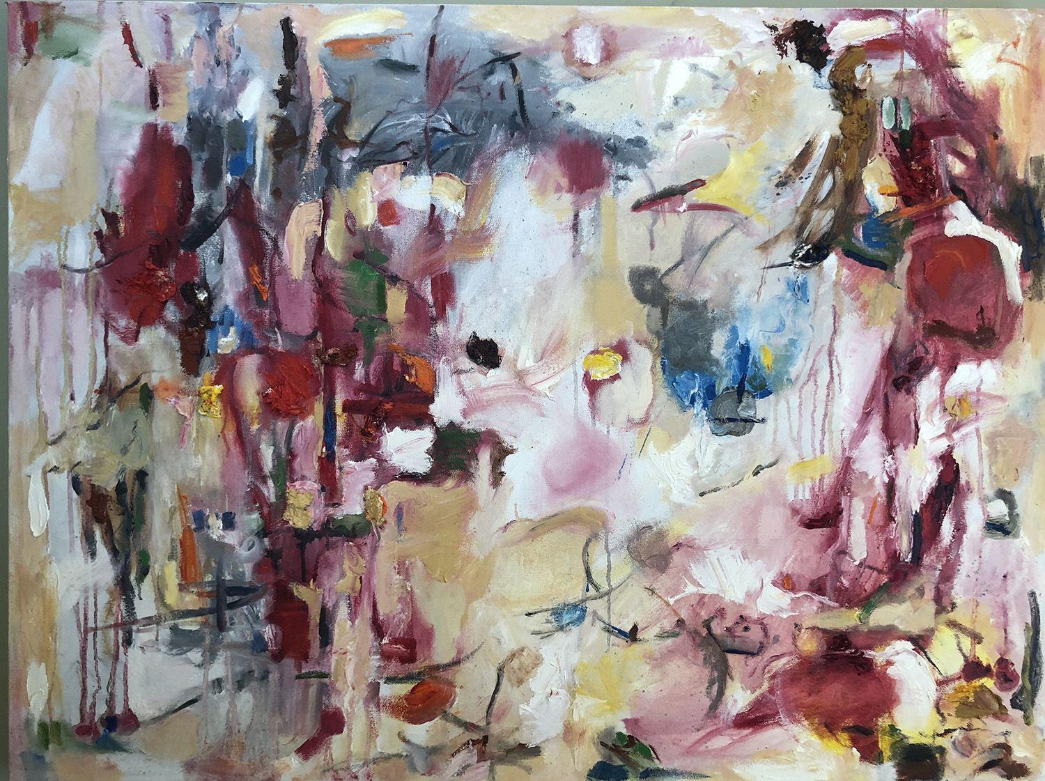 Toni Flynn Abstract Painting - Dates of Wars and Deaths of Kings