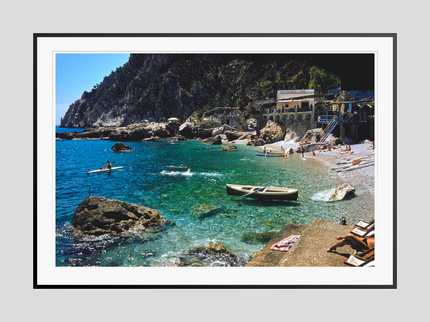 A Beach In Capri 1959 Limited Signature Stamped Edition  - Photograph by Toni Frissell